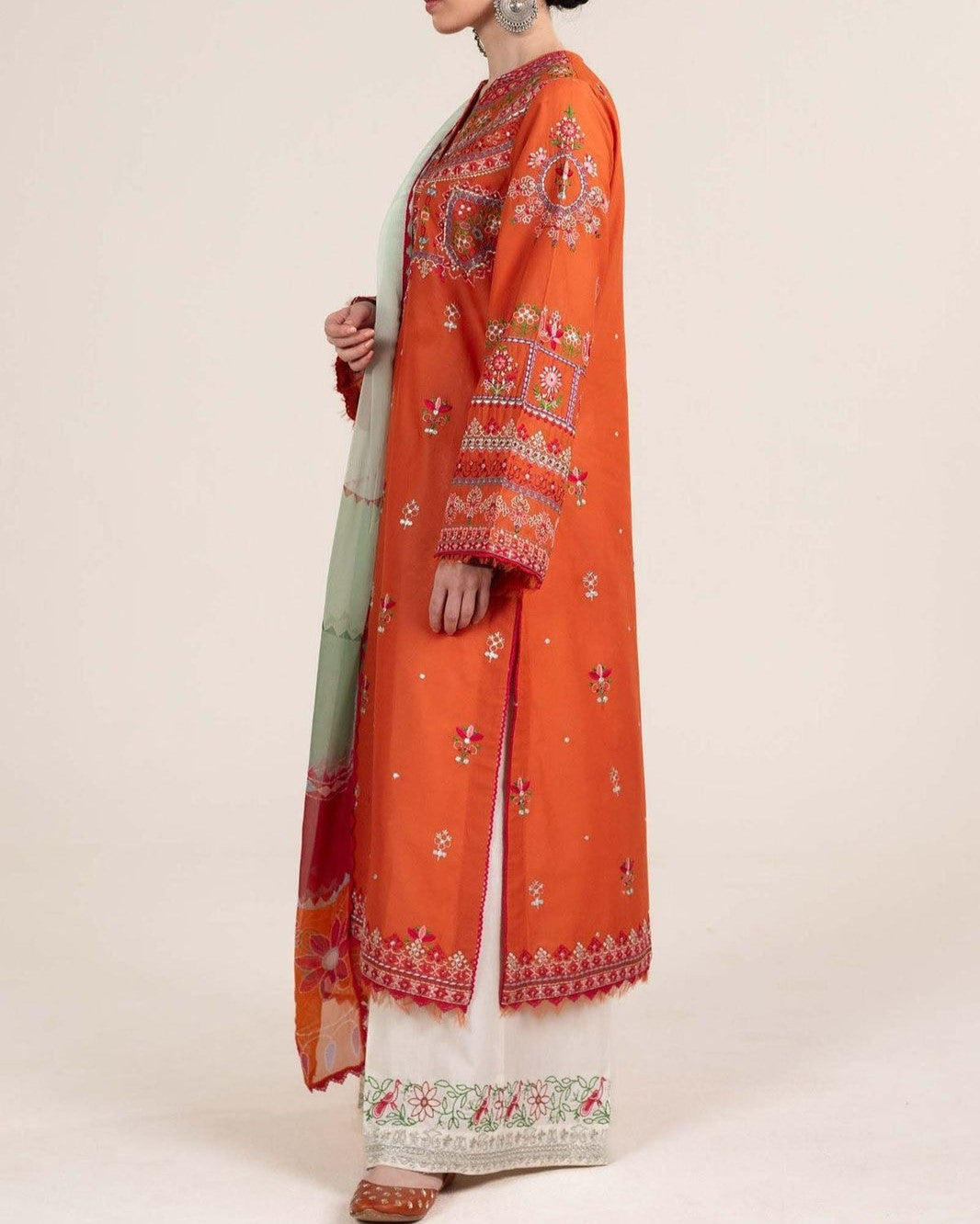 Embroidered Lawn Suit with Digital Dupatta – Hit Code 6102