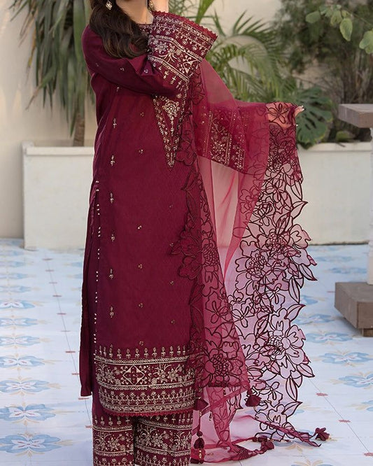 Embroidered Airjet Lawn Suit – Code 2040