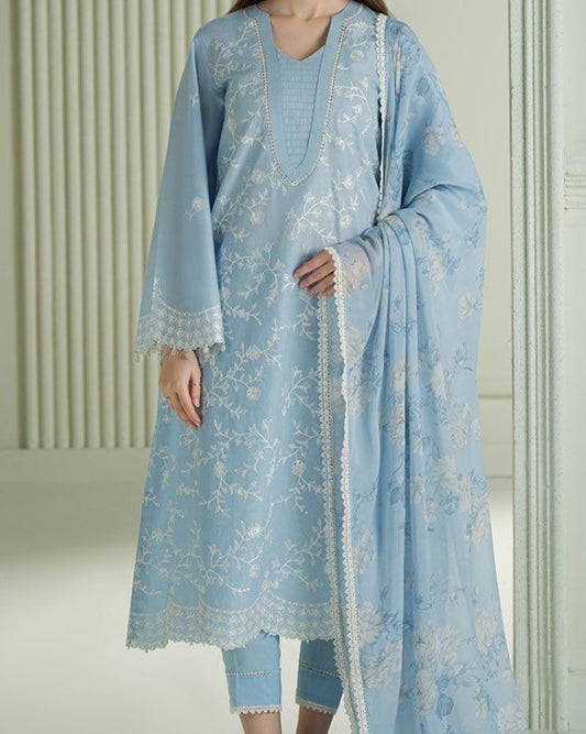 Embroidered Airjet Lawn Suit – Code 2035