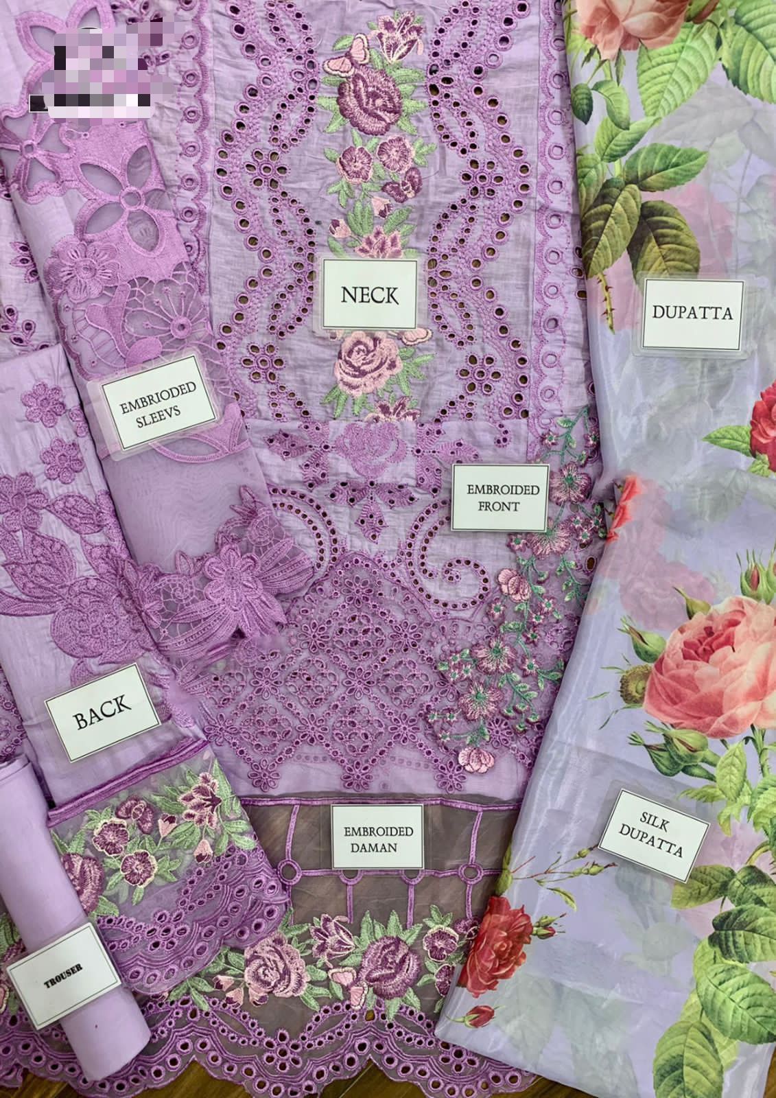 Luxury Schiffli Cotton – Embroidered Eid Collection (Unstitched 3-Piece)