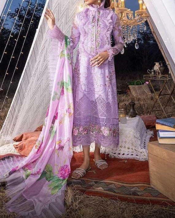 Luxury Schiffli Cotton – Embroidered Eid Collection (Unstitched 3-Piece)