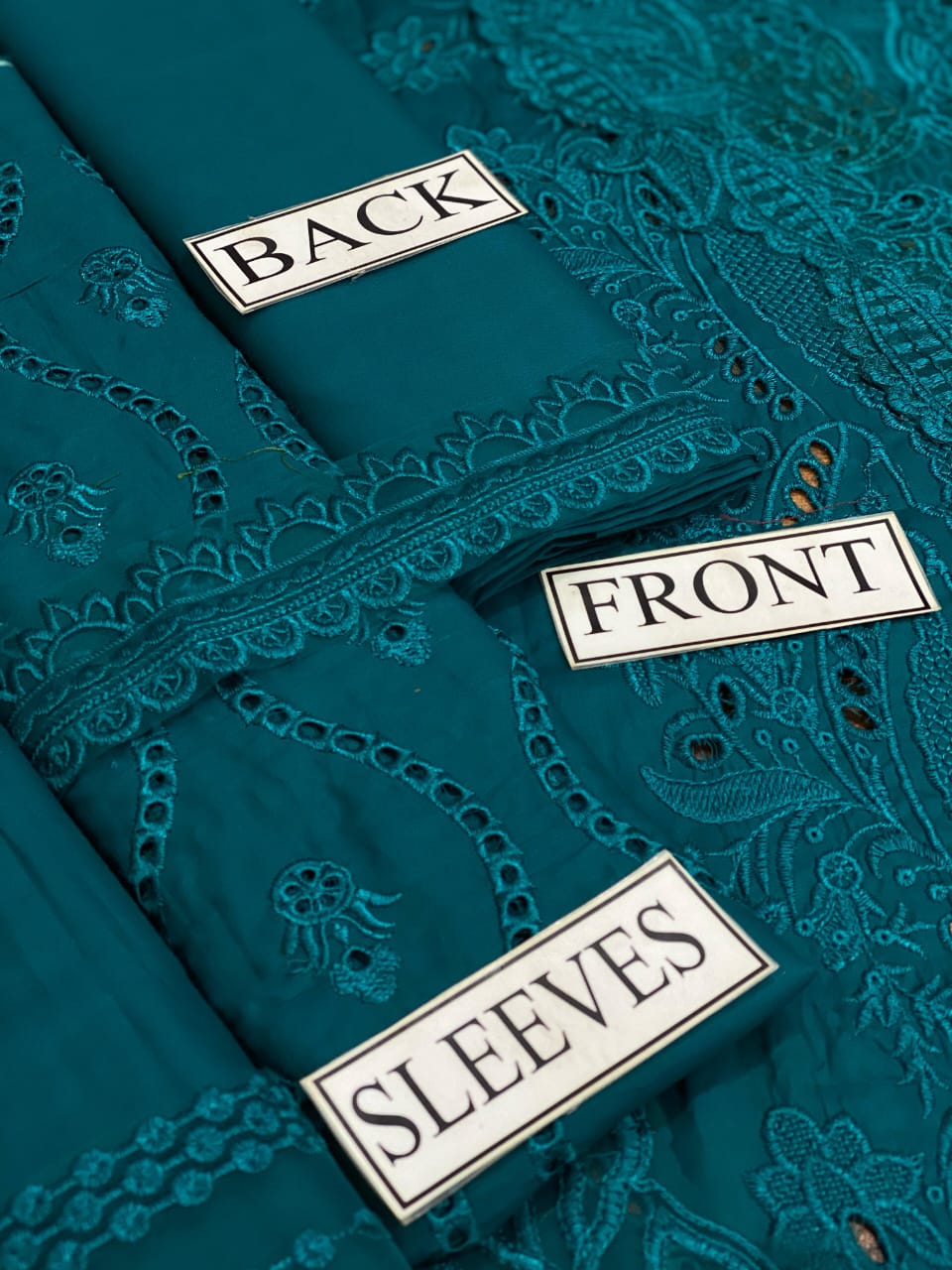 Luxury Chikankari Cotton – Formal Embroidered 3-Piece Set