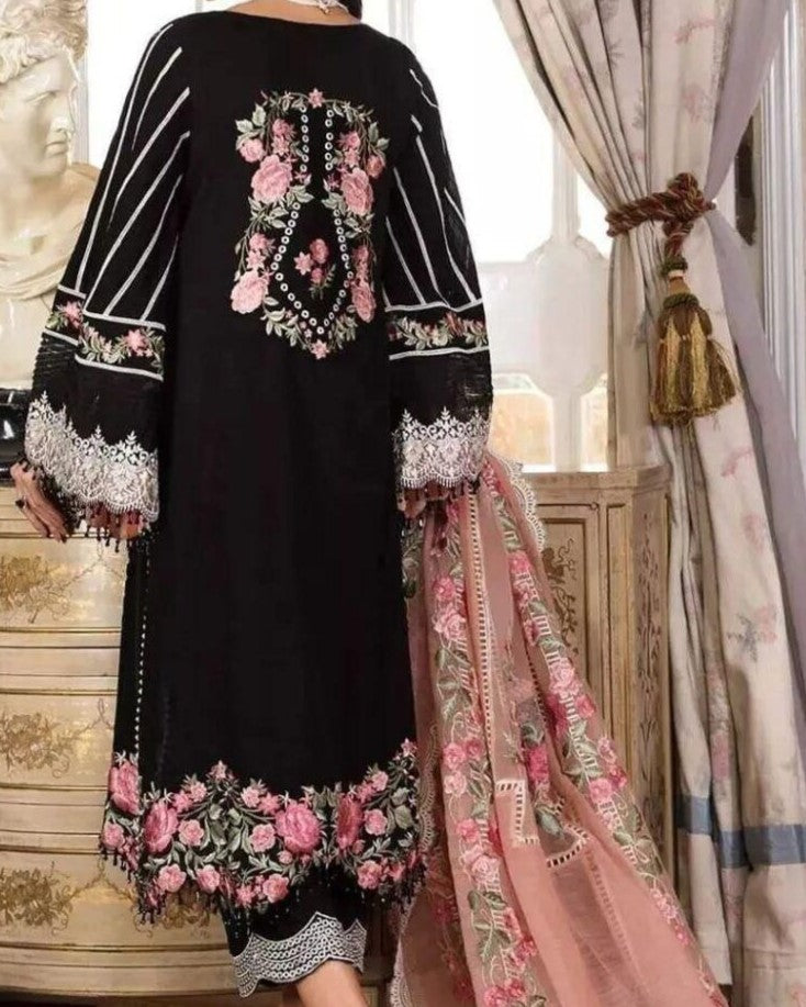 Luxury Chikankari Embroidered Lawn – 3 Piece Formal Set