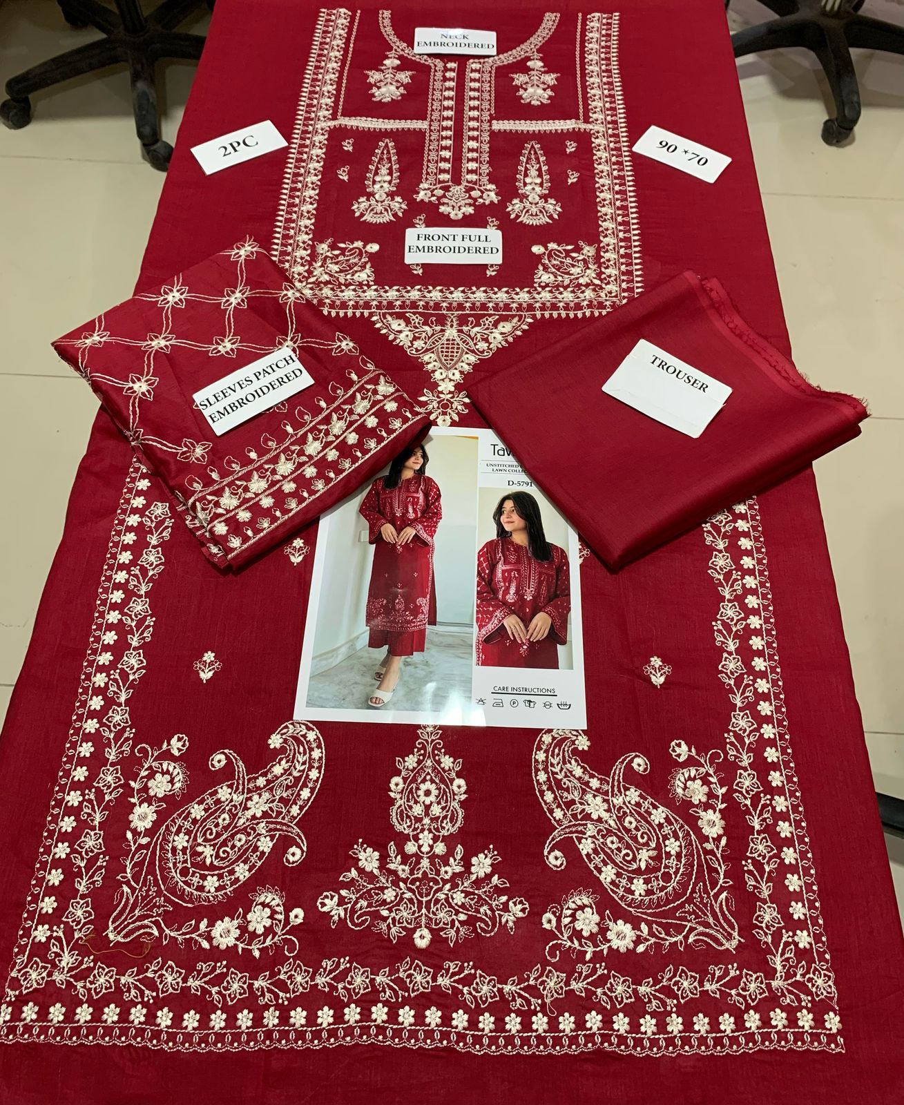 Elegant & Affordable – Embroidered Premium Lawn 2-Piece