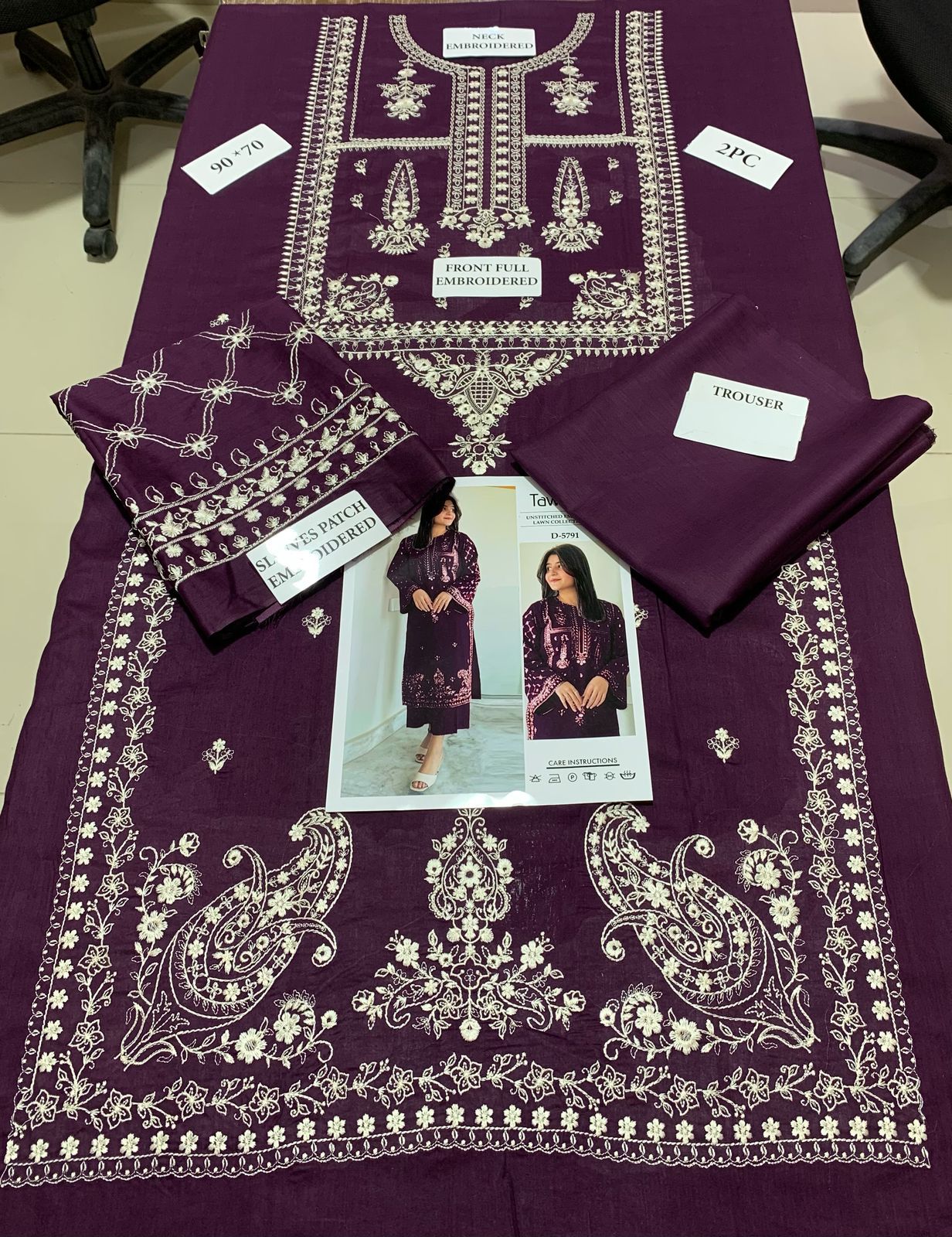 Elegant & Affordable – Embroidered Premium Lawn 2-Piece