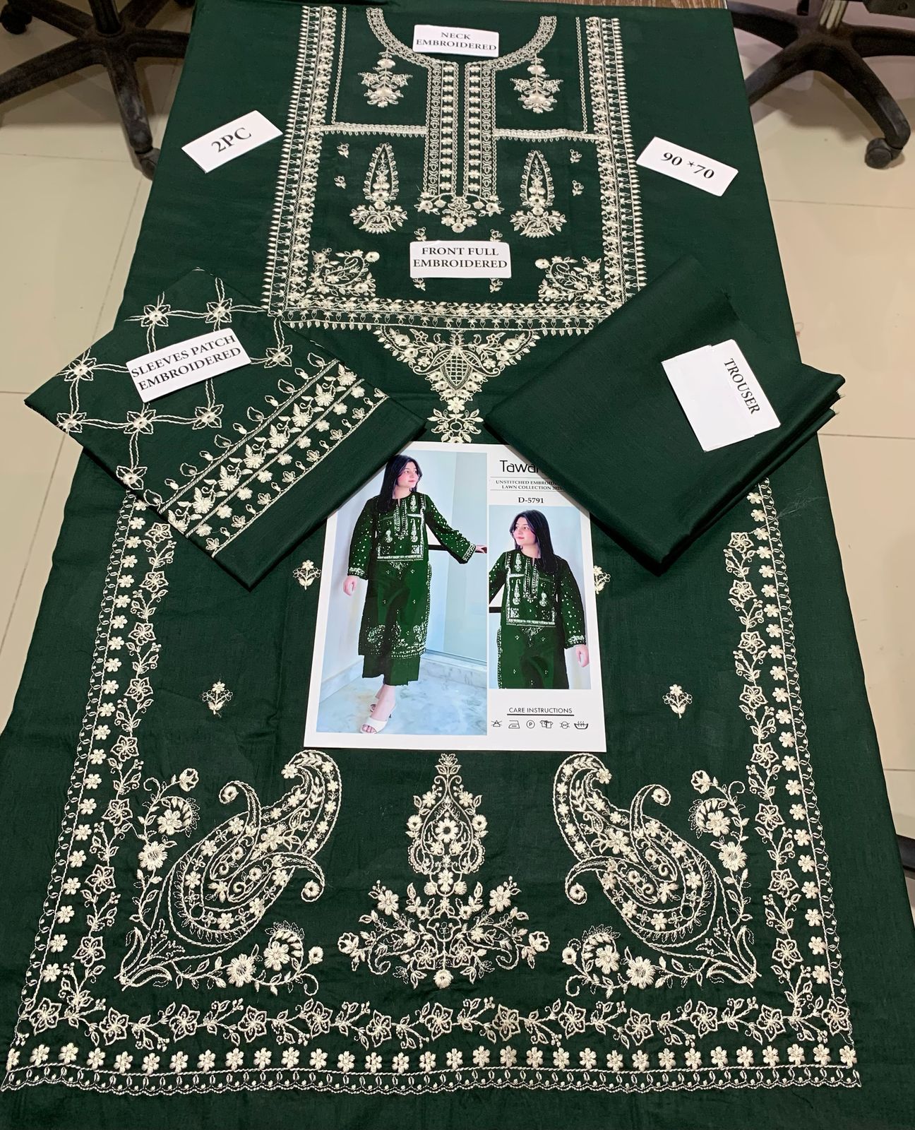 Elegant & Affordable – Embroidered Premium Lawn 2-Piece