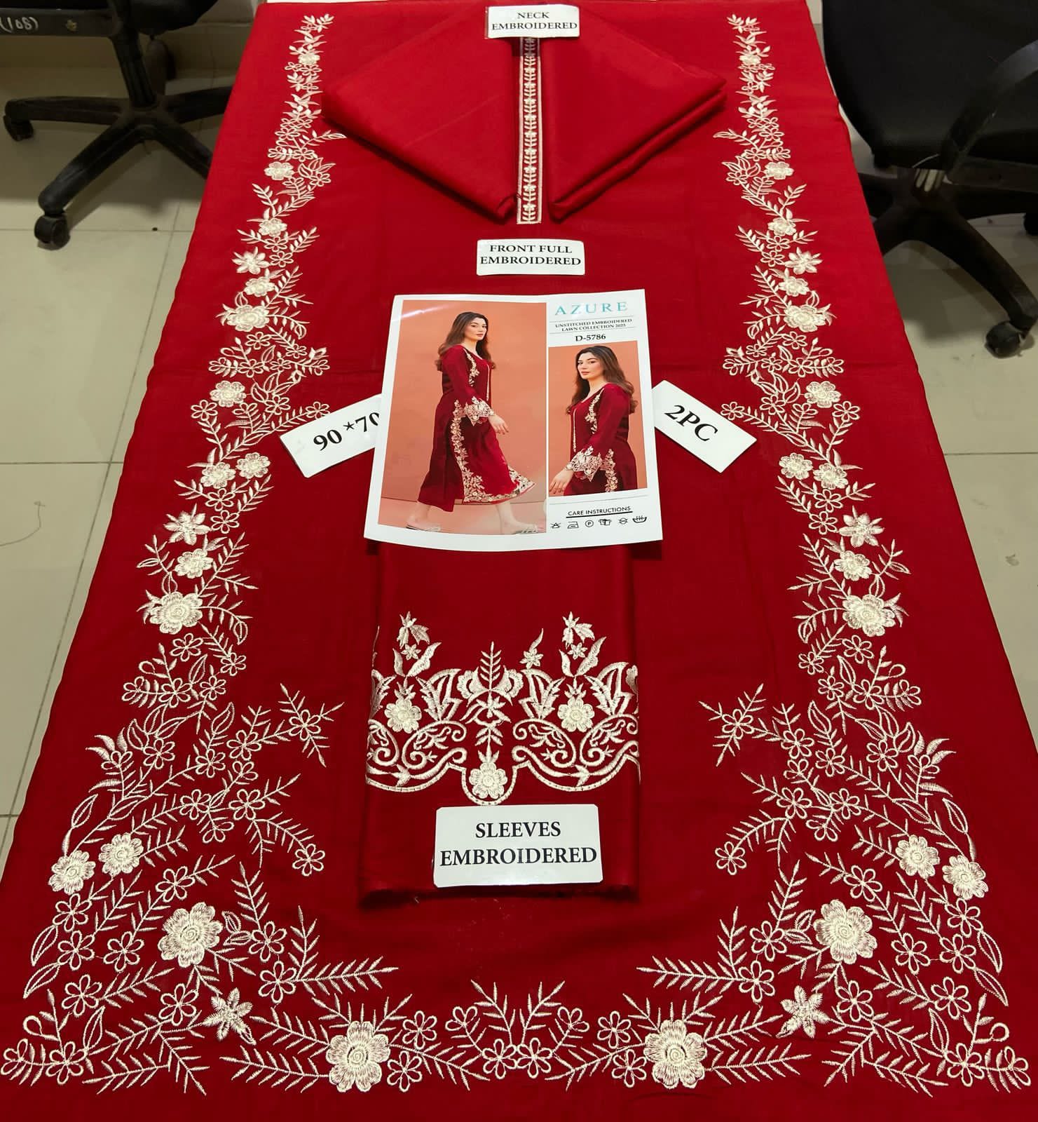 Elegant & Affordable – Embroidered Premium Lawn 2-Piece