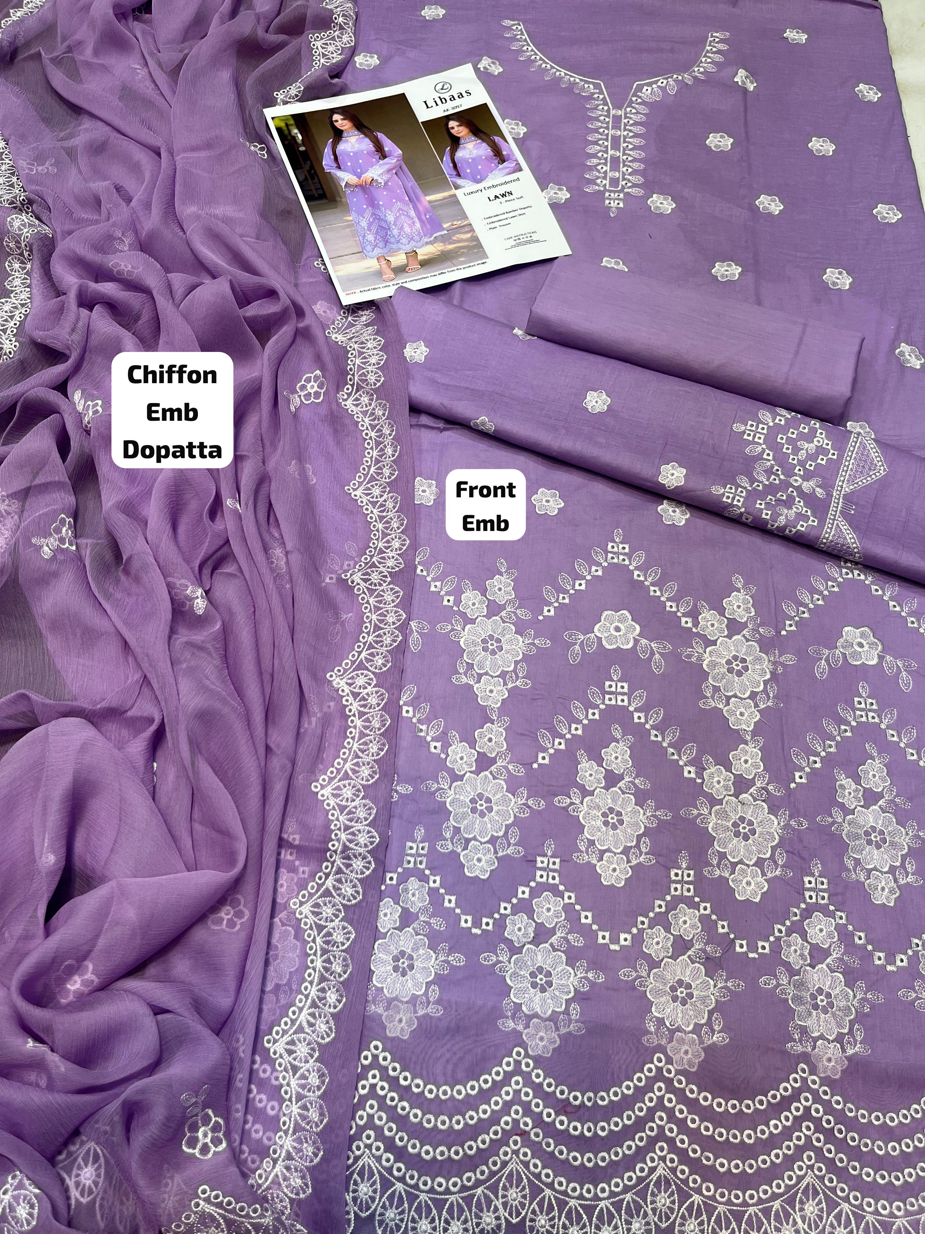 Elegant Summer Lawn – 3 Piece Suit