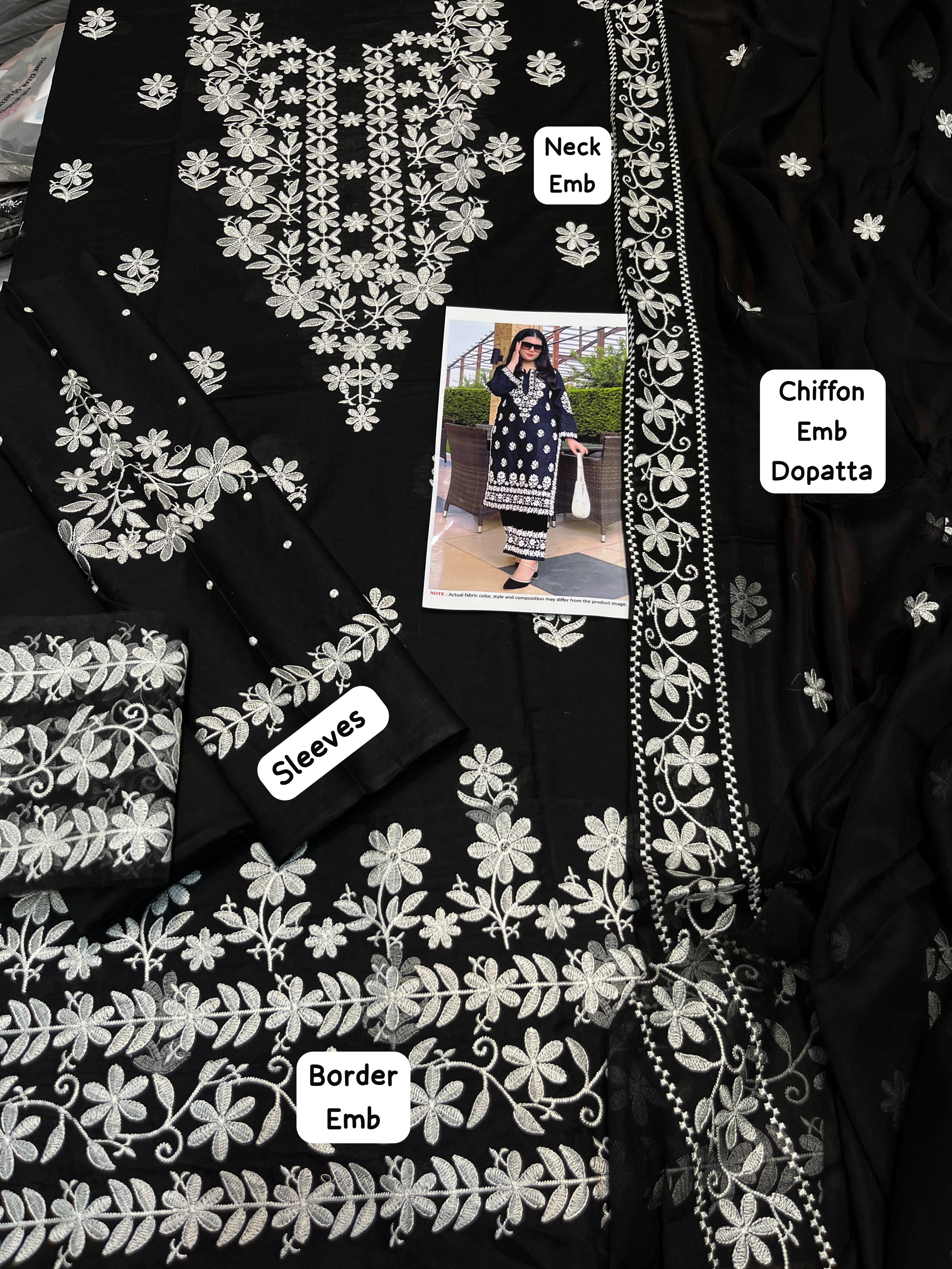 Shafroon Summer Collection – Luxury Lawn 3 Piece Suit