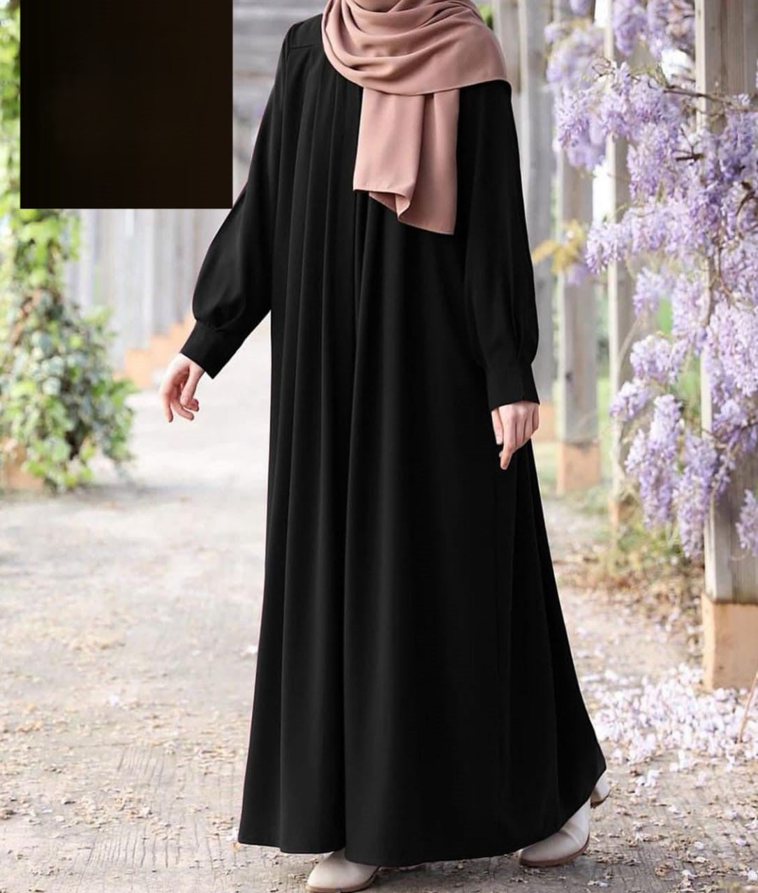 Elegant & Effortless – Front Zip Abaya only with Belt