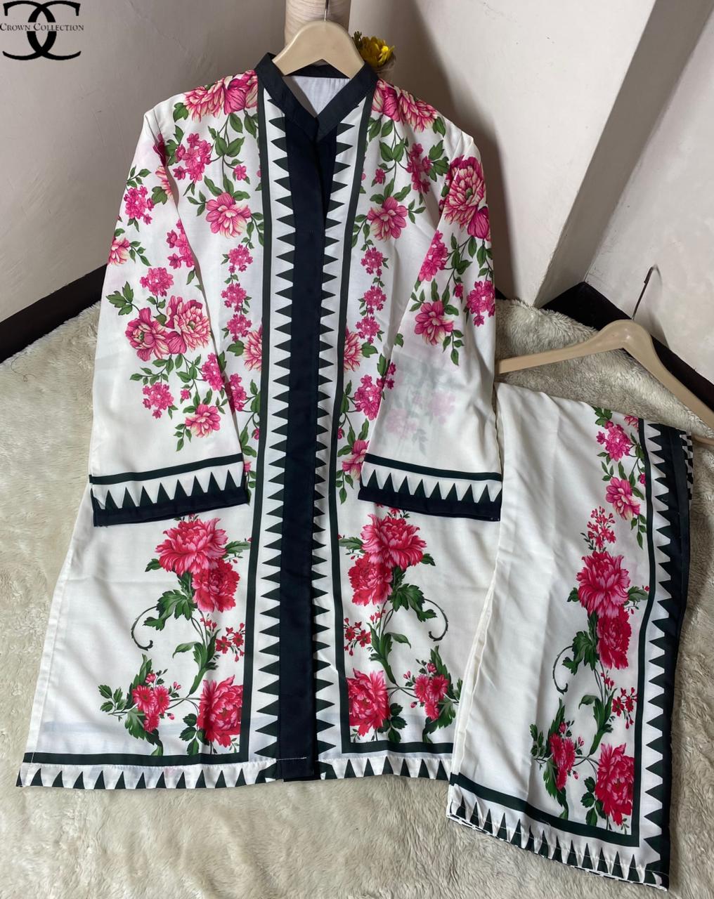 New Arrival – Digital Printed Cord Set 2PC