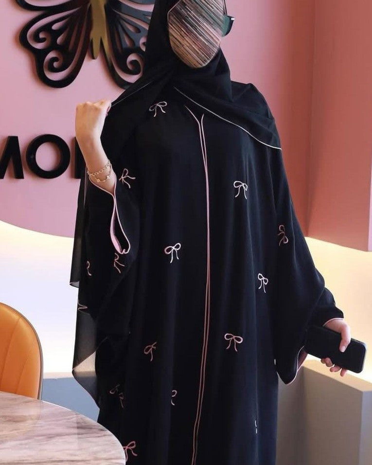 Trending Bow Abaya with Stoller – Grace Meets Style