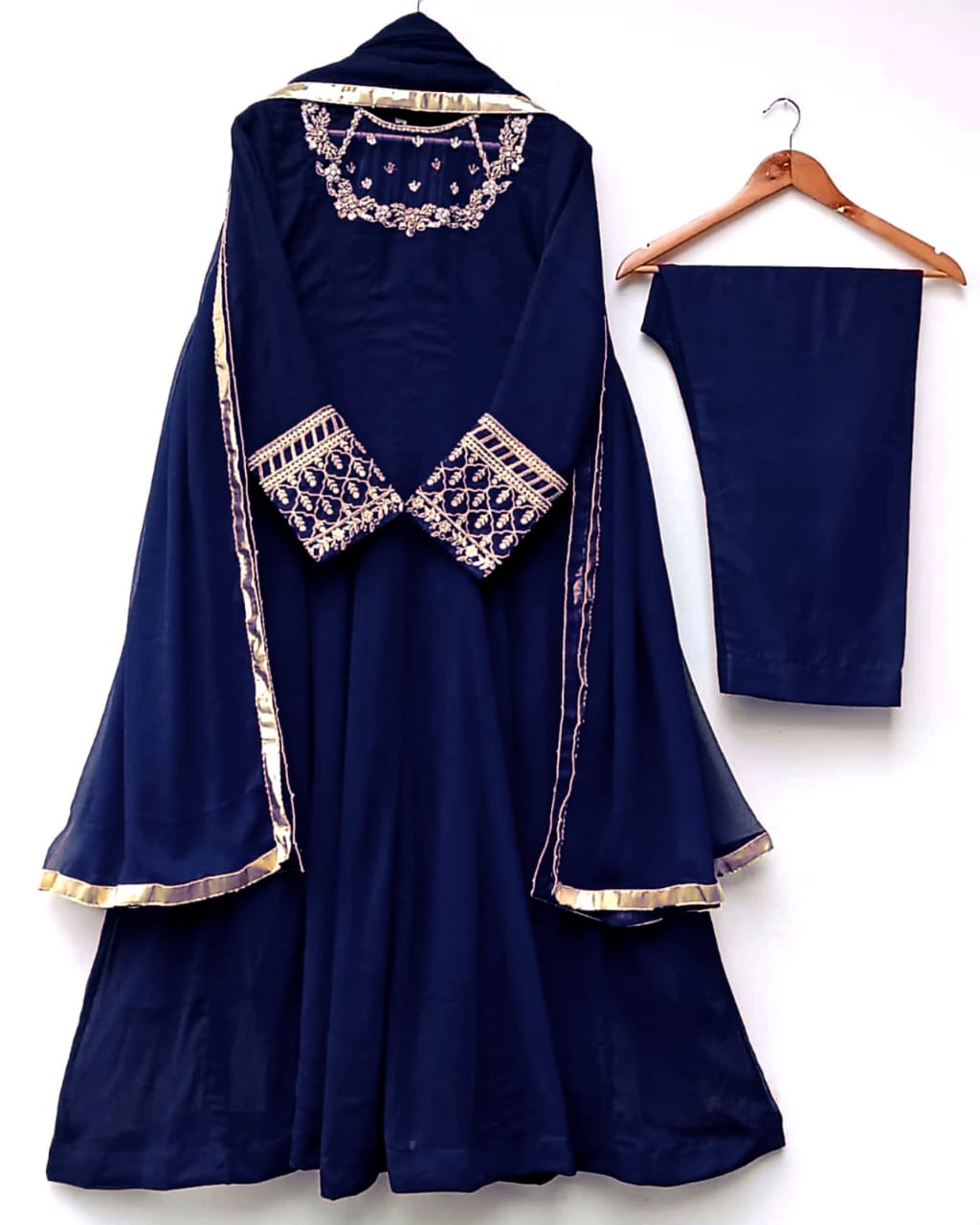 Luxe Vibes – Handworked Embroidered Maxi Set (3PC) Stitched