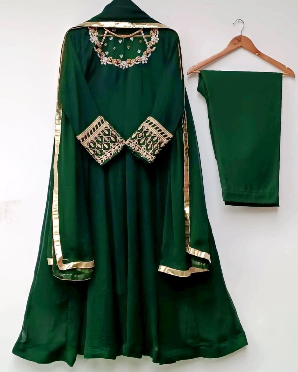 Luxe Vibes – Handworked Embroidered Maxi Set (3PC) Stitched