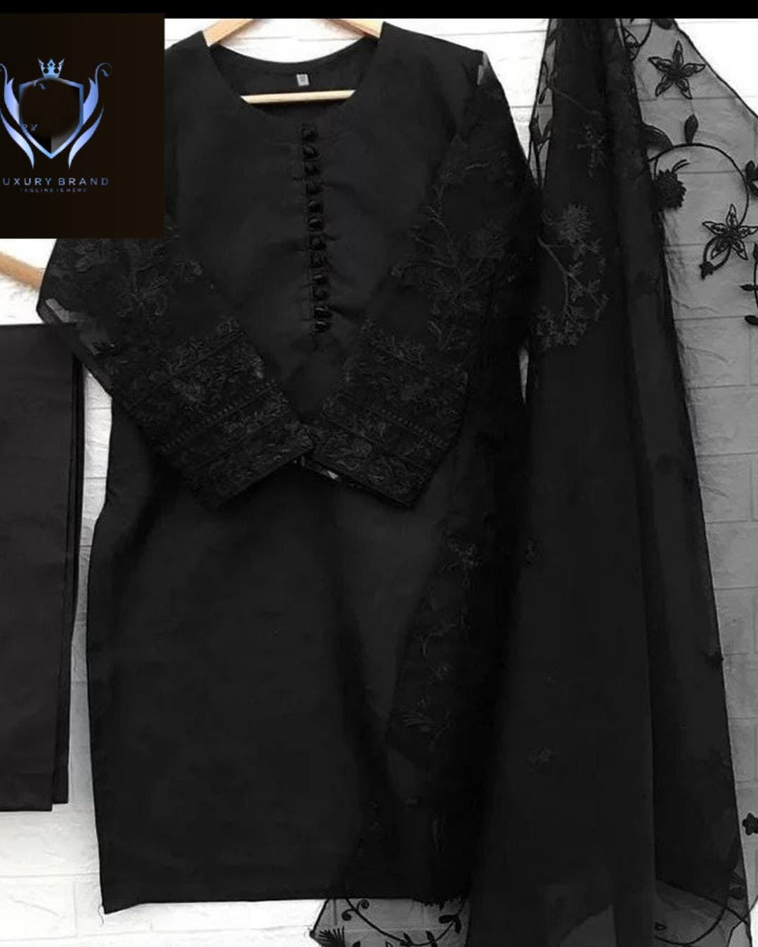 Restocked in Stunning New Colors – 3PC Embroidered Organza Set Stitched