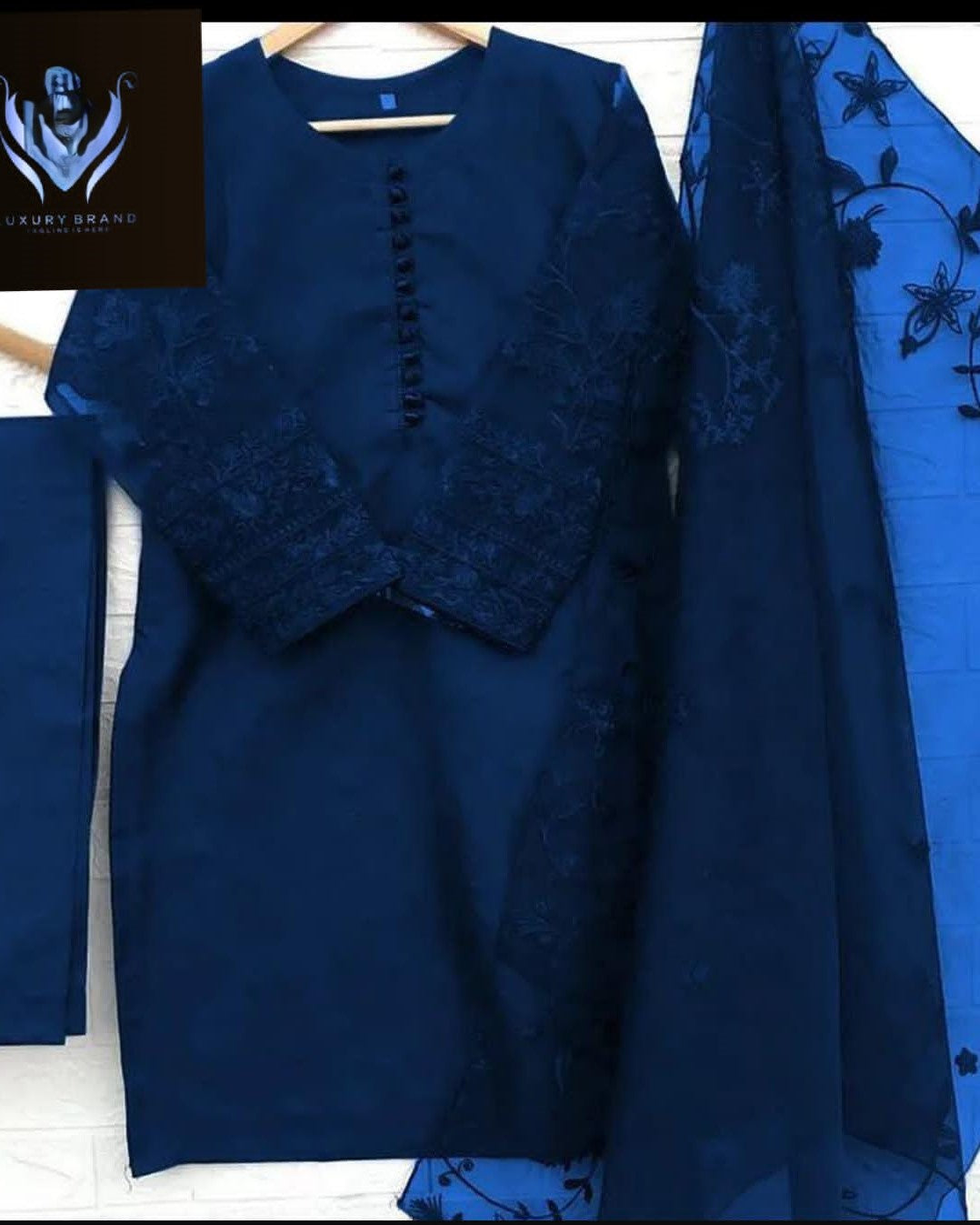Restocked in Stunning New Colors – 3PC Embroidered Organza Set Stitched