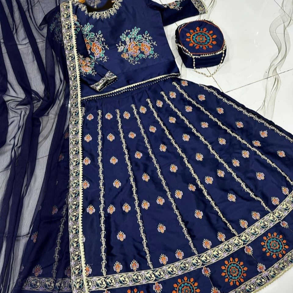 Signature 4PC Embroidered Ensemble Maxi Stitched