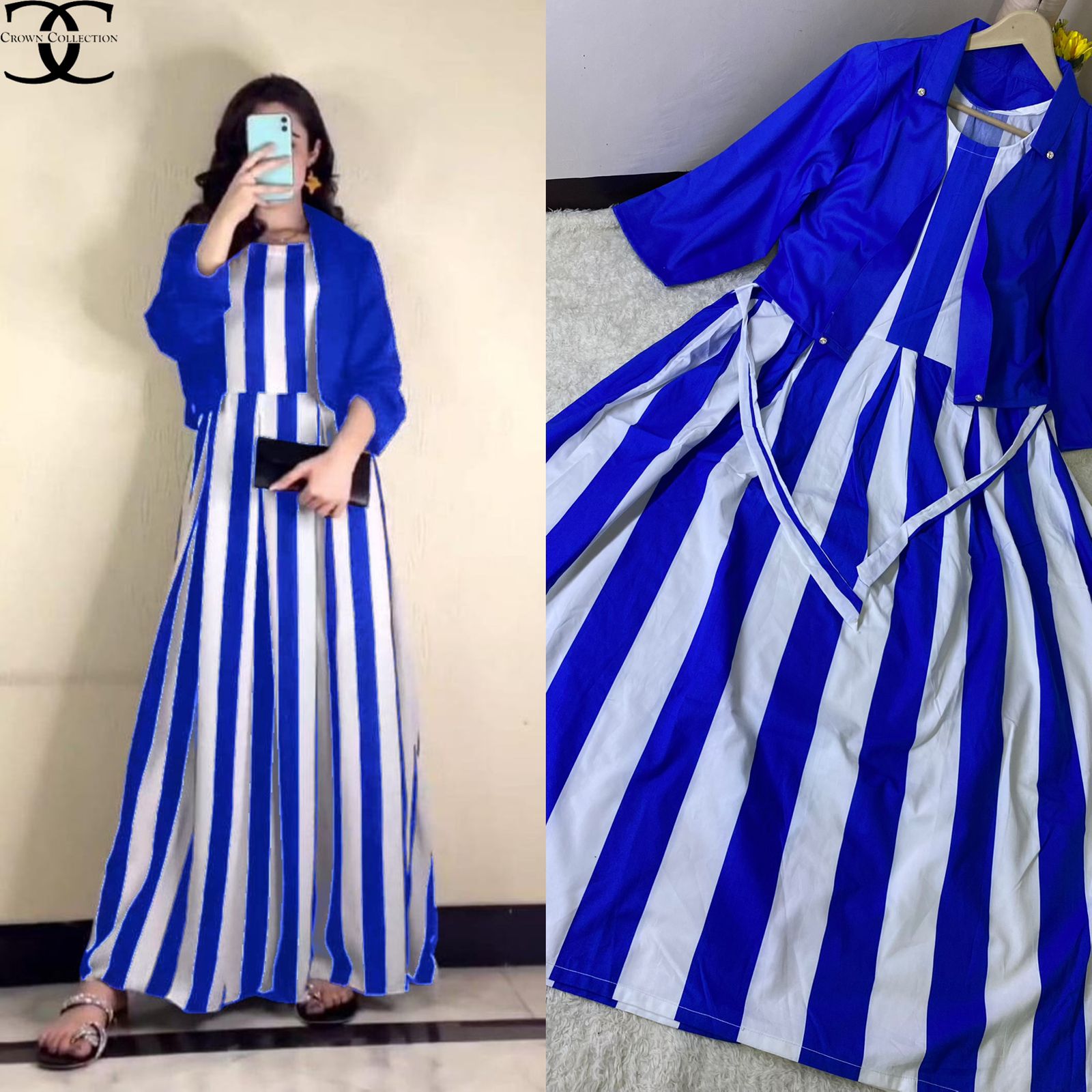 Fresh Restock – Stylish 2PC Coati & Zebra Maxi Set Stitched