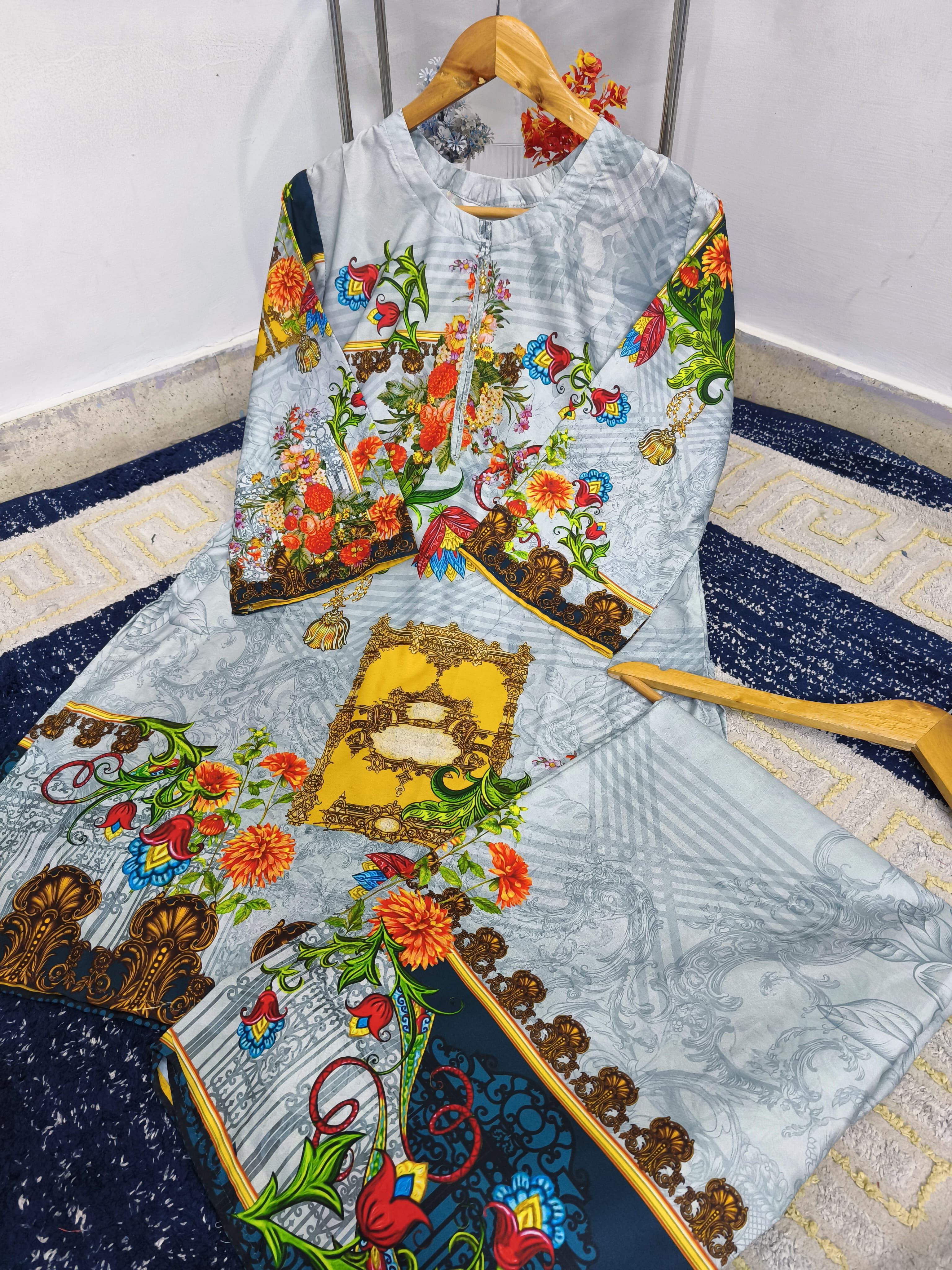 FLORAL PRINTS DIGITAL PRINTED 2PC Stitched