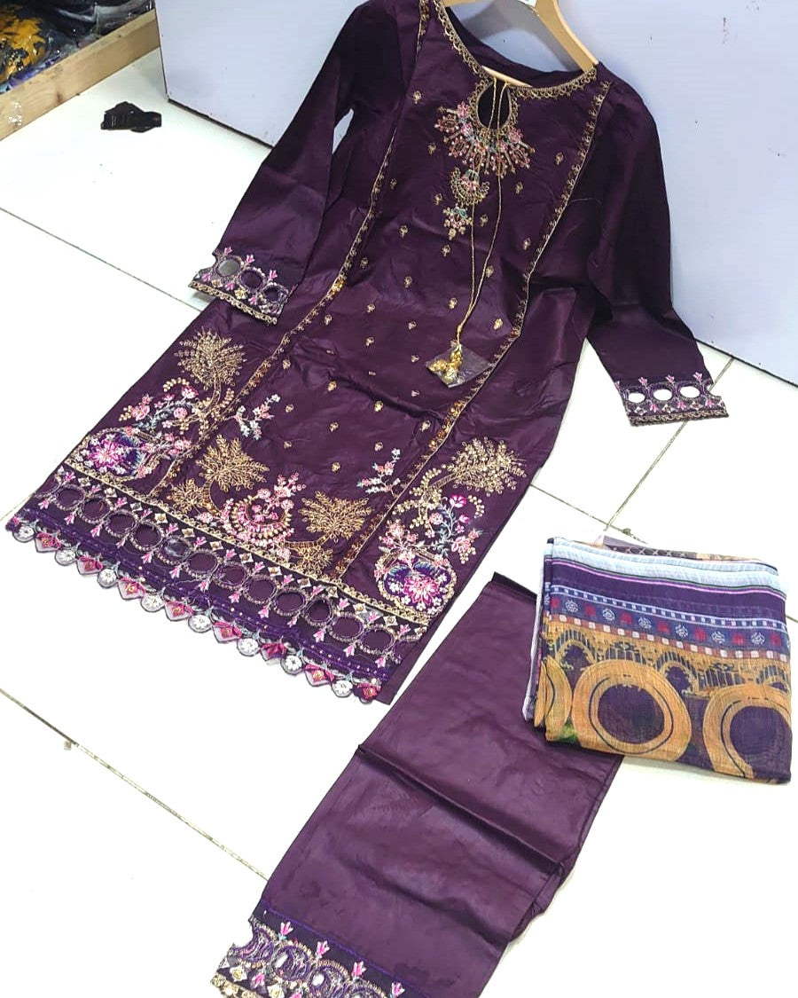 Premium Fancy 3-Piece Collection Stitched