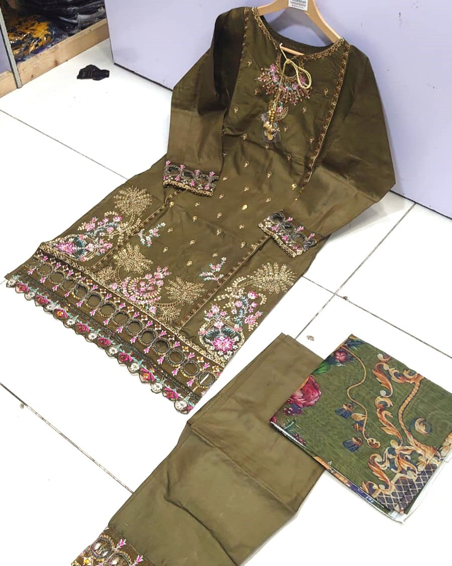 Premium Fancy 3-Piece Collection Stitched