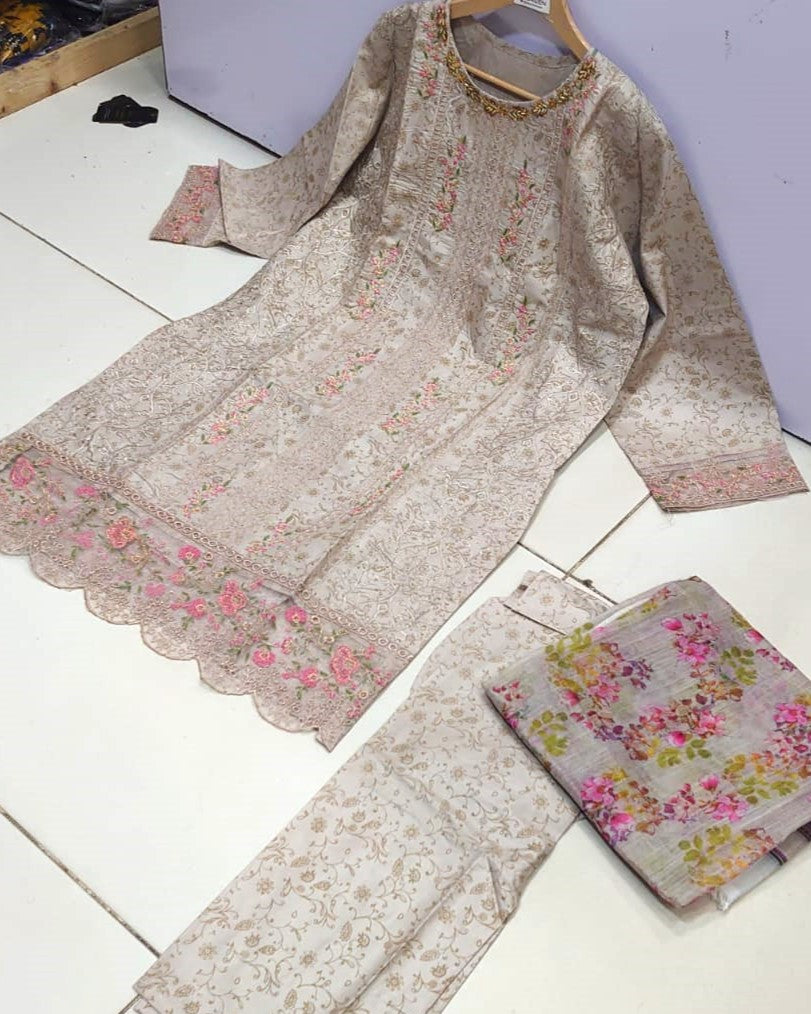 Luxury Chic – Embroidered Elegance 3PC Collection Stitched