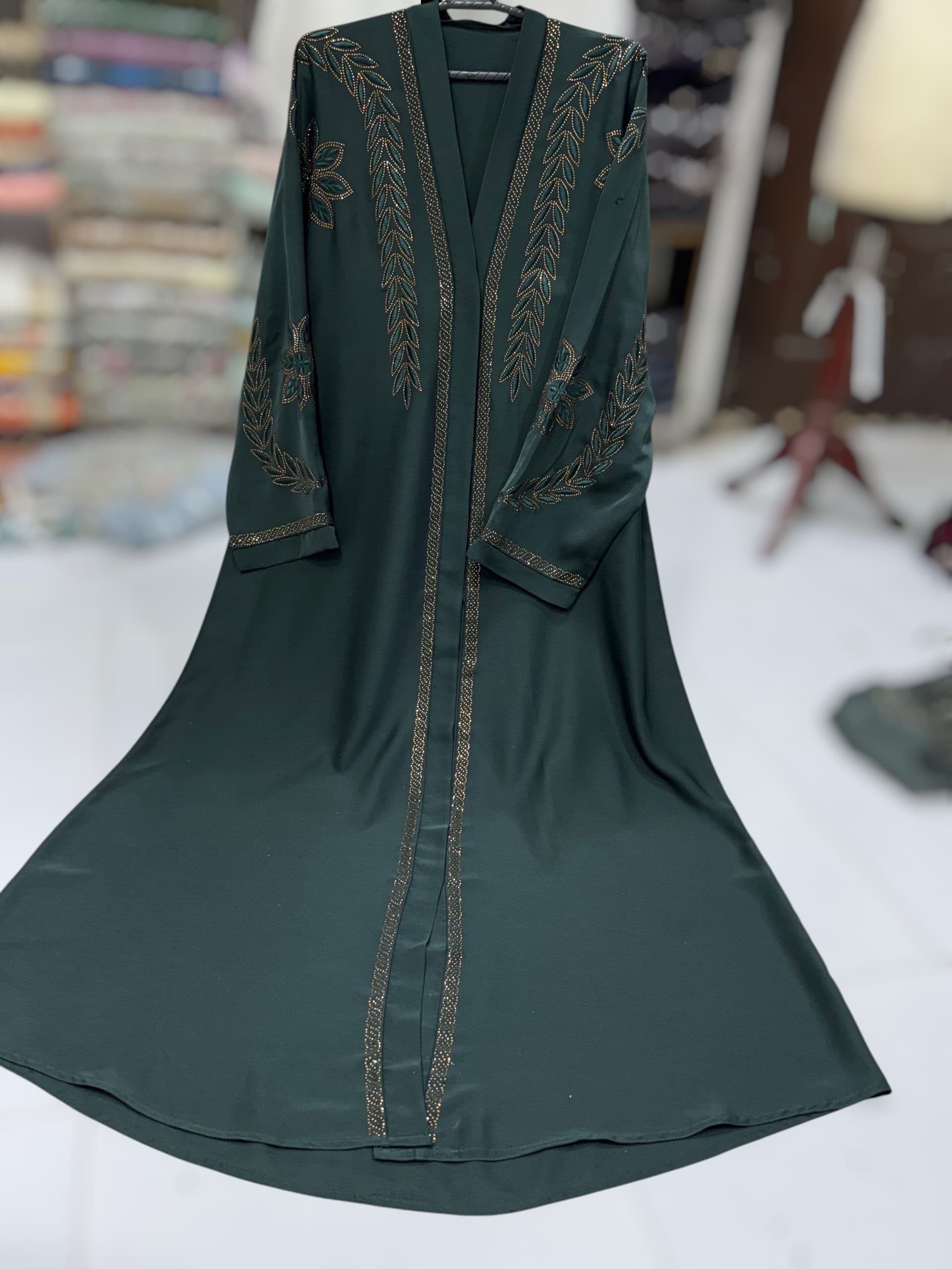 Elegant Charm – Nida Fabric Open Style Abaya