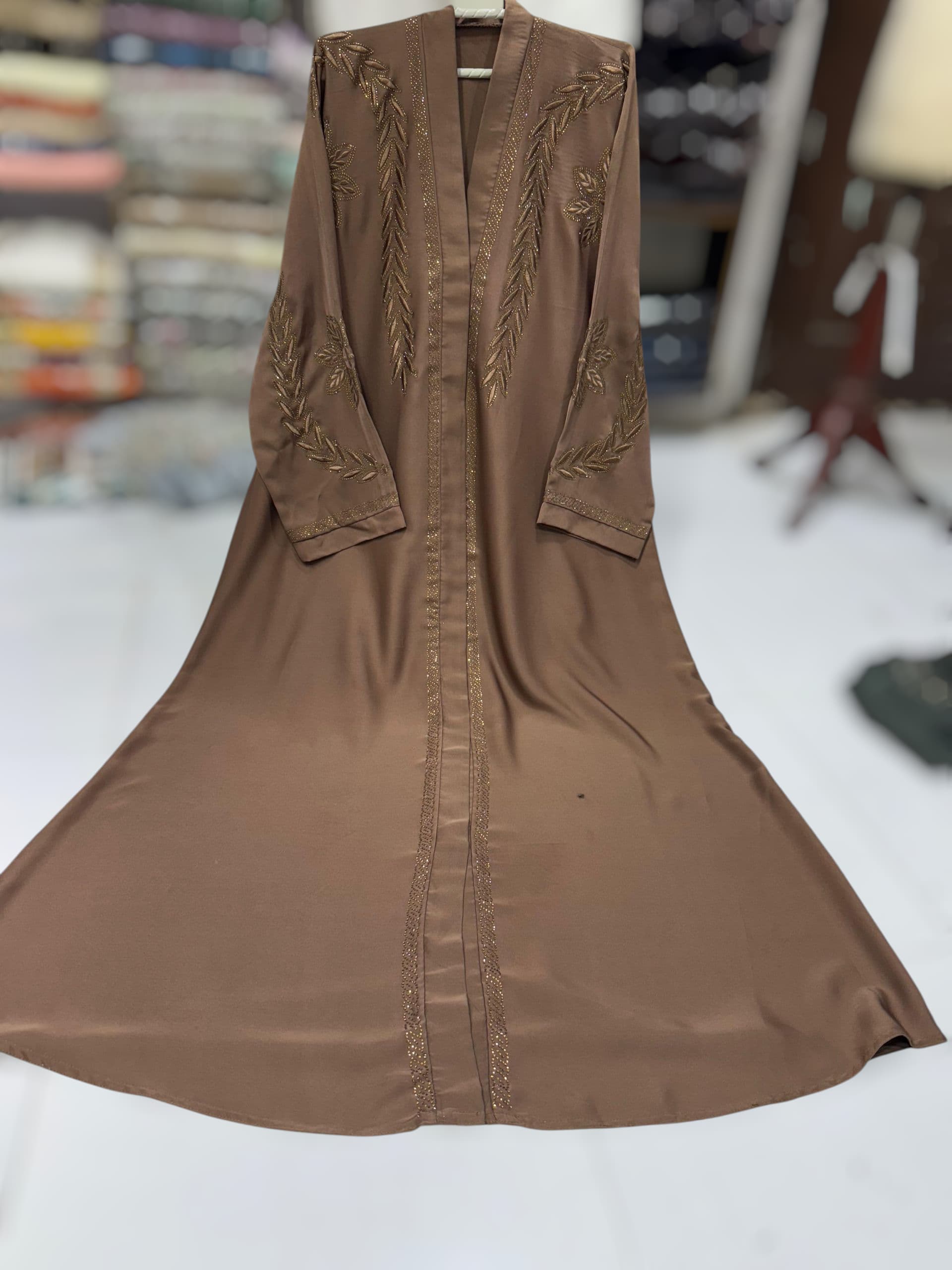 Elegant Charm – Nida Fabric Open Style Abaya