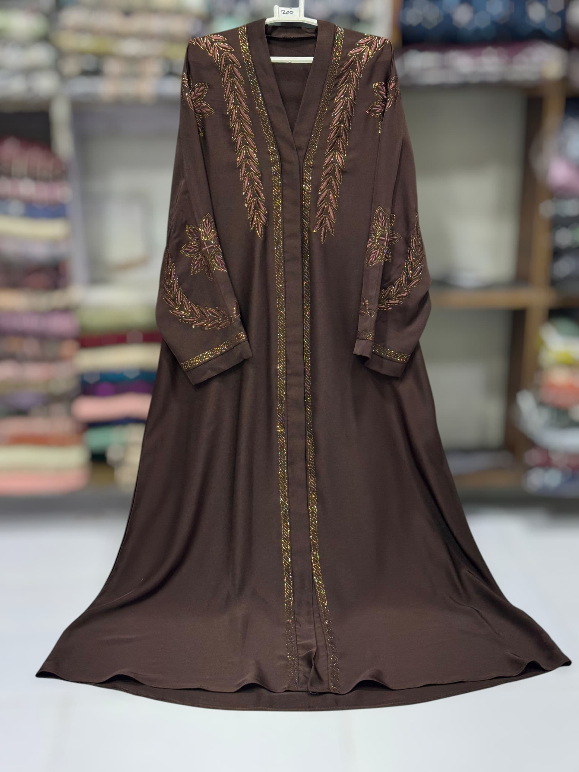 Elegant Charm – Nida Fabric Open Style Abaya