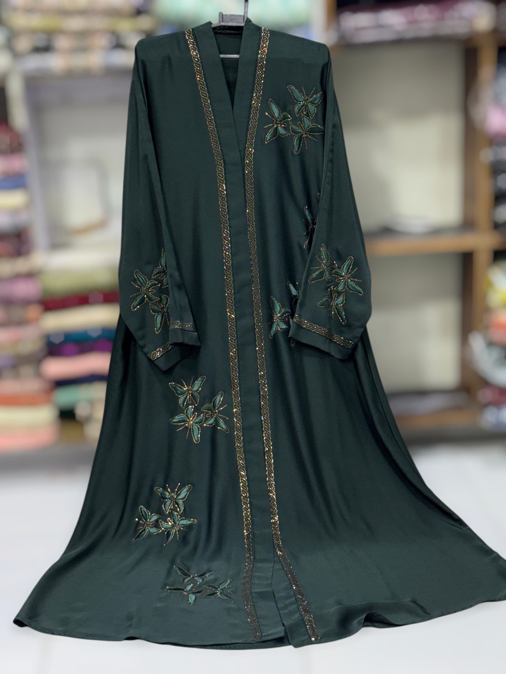Elegant Charm – Nida Fabric Open Style Abaya