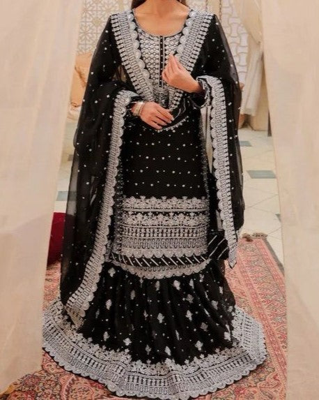 Chandani Glam – Luxury Chiffon 5PC Embroidered Set