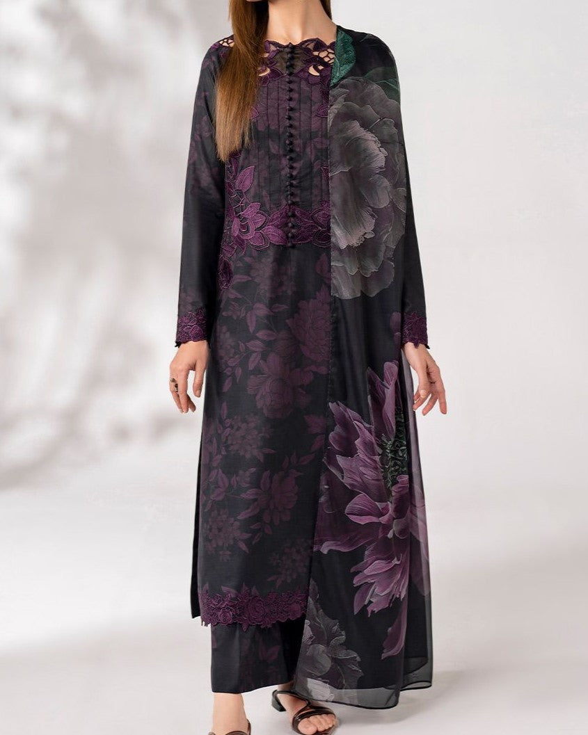 Printed Grace – Premium Lawn & Chiffon 3PC Set