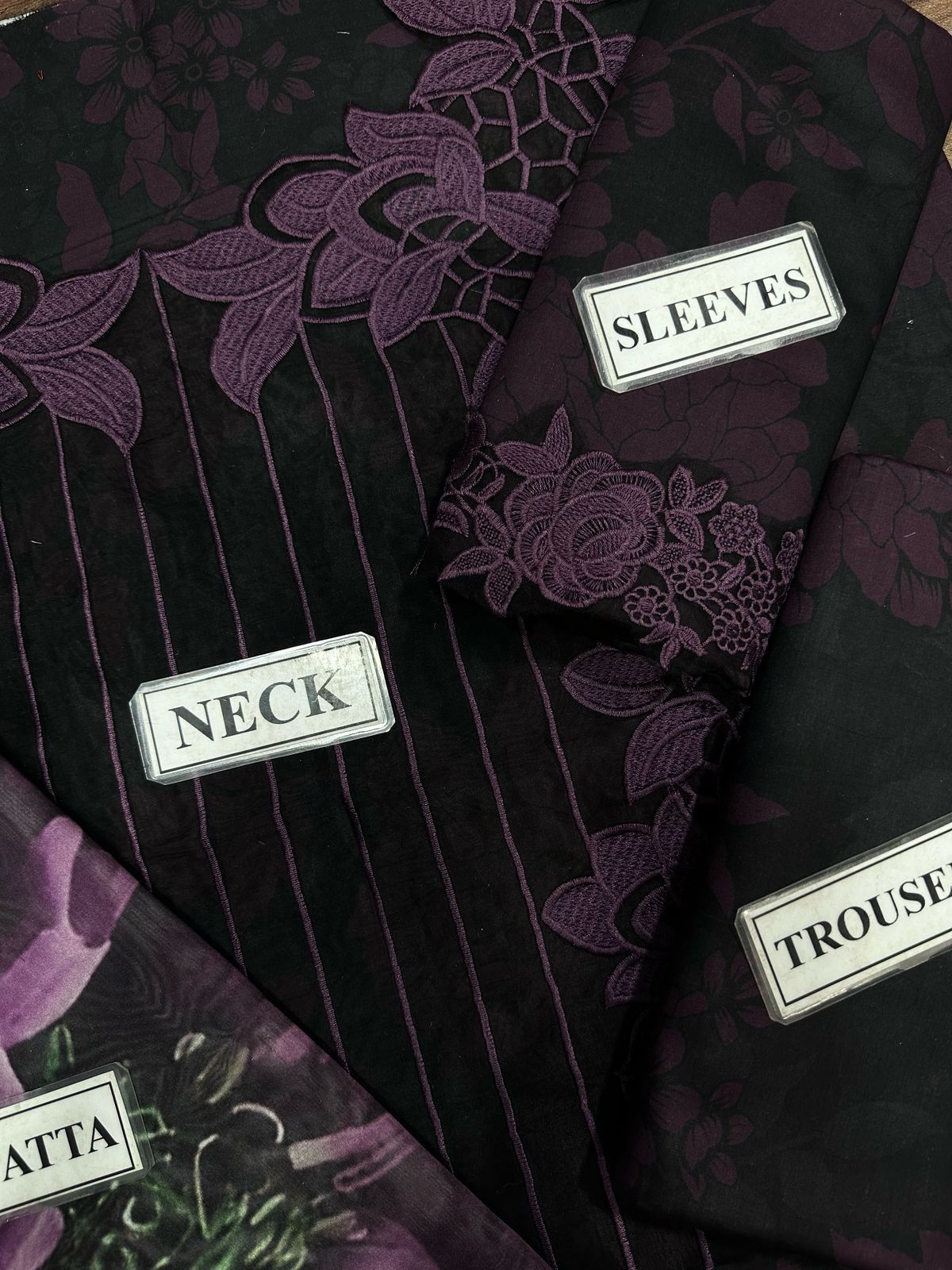 Printed Grace – Premium Lawn & Chiffon 3PC Set