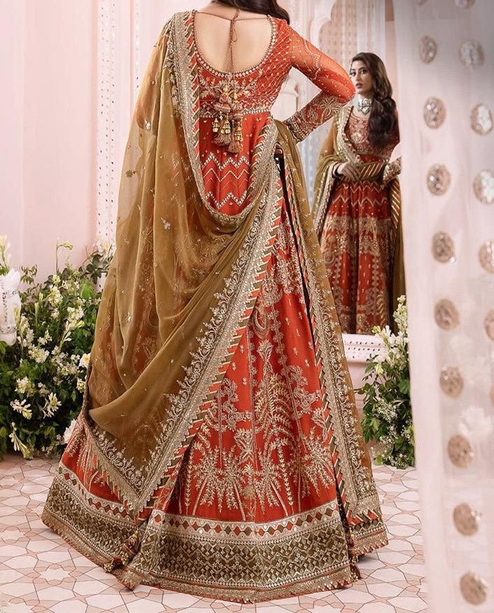 Royal Grace – Heavy Embroidered Chiffon Frock Set