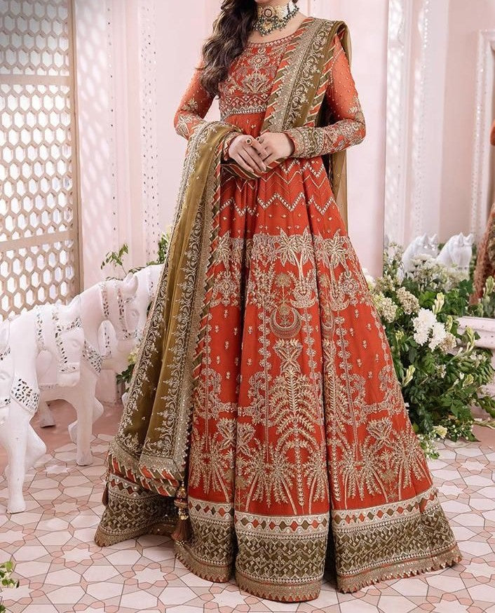 Royal Grace – Heavy Embroidered Chiffon Frock Set