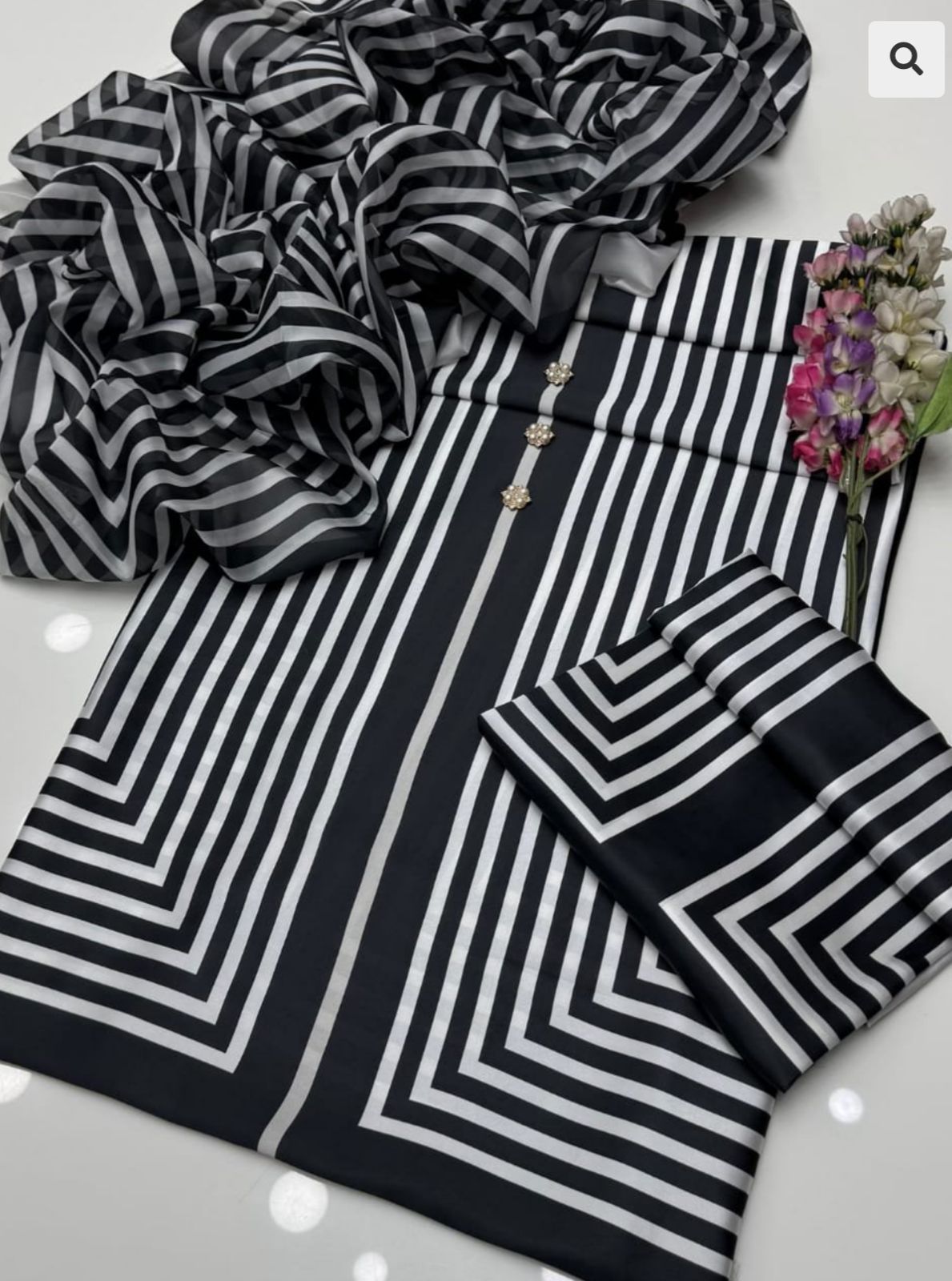 NEW ARRIVAL Shamooz Silk – Tie & Dye Digital Printed 3PC