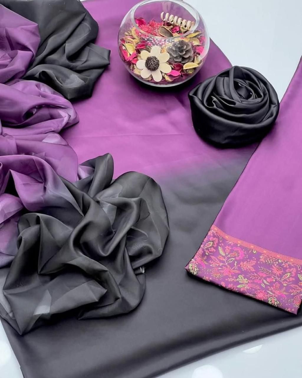 NEW ARRIVAL Shamooz Silk – Tie & Dye Digital Printed 3PC