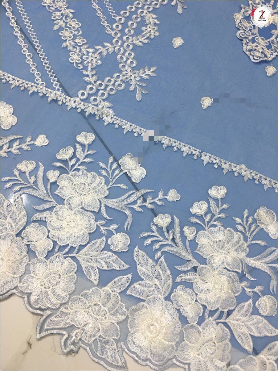 Azurr Organza 3PC Unstitched – Pure Elegance