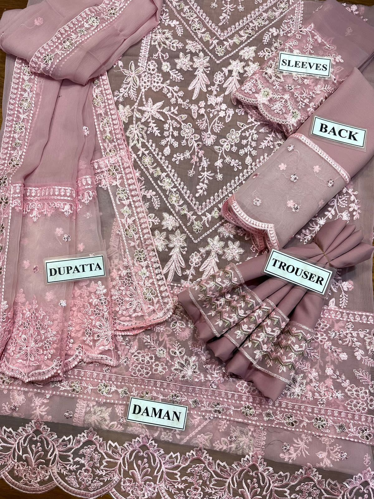 Luxury Chiffon Embroidered 3Pc Suit