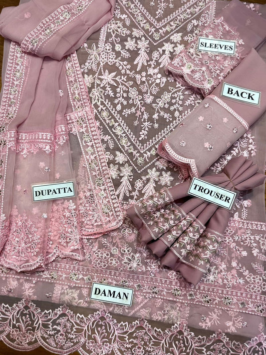 Luxury Chiffon Embroidered 3Pc Suit