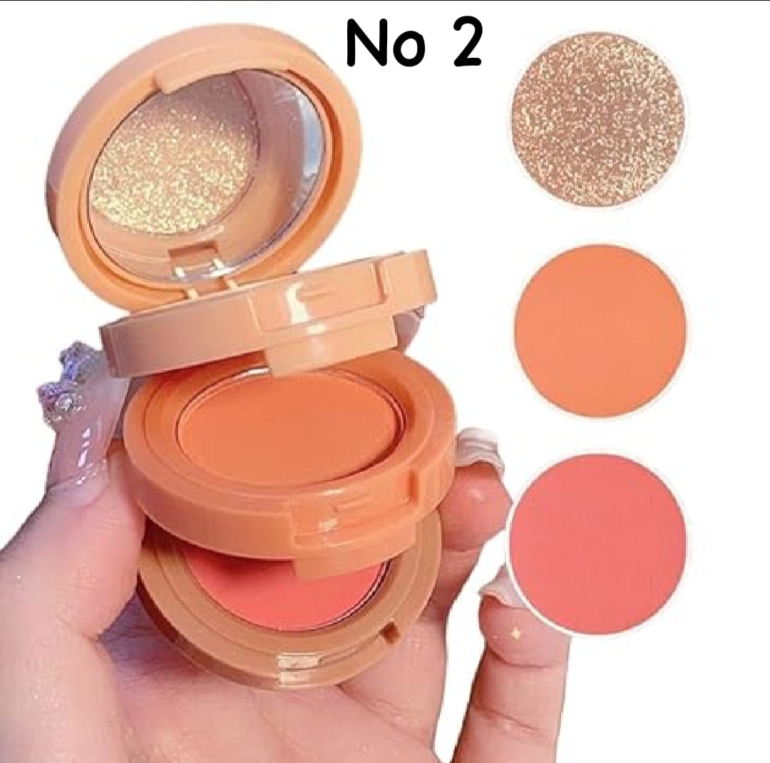 3-in-1 Highlights & Blush Palette