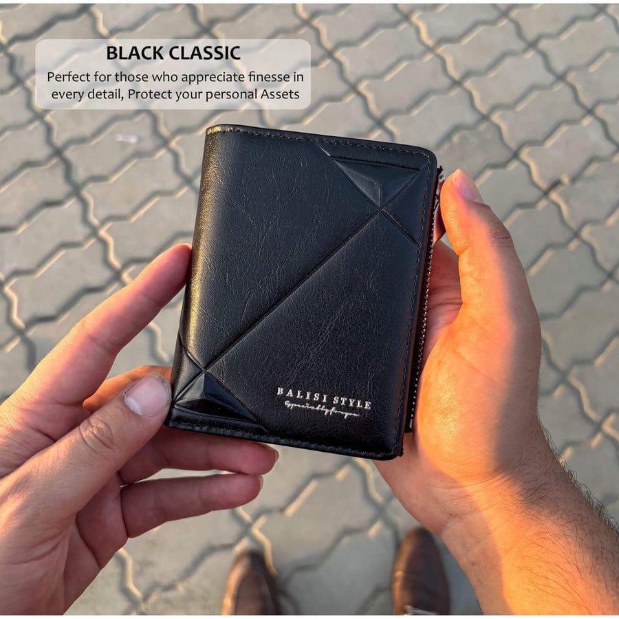 Classic Booklet Wallet with Cardholder – Spacious & Stylish