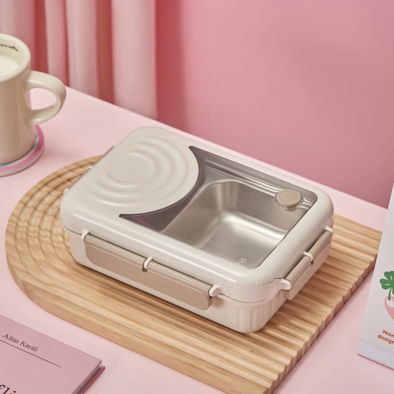 Double Delight Stainless Steel Lunch Box