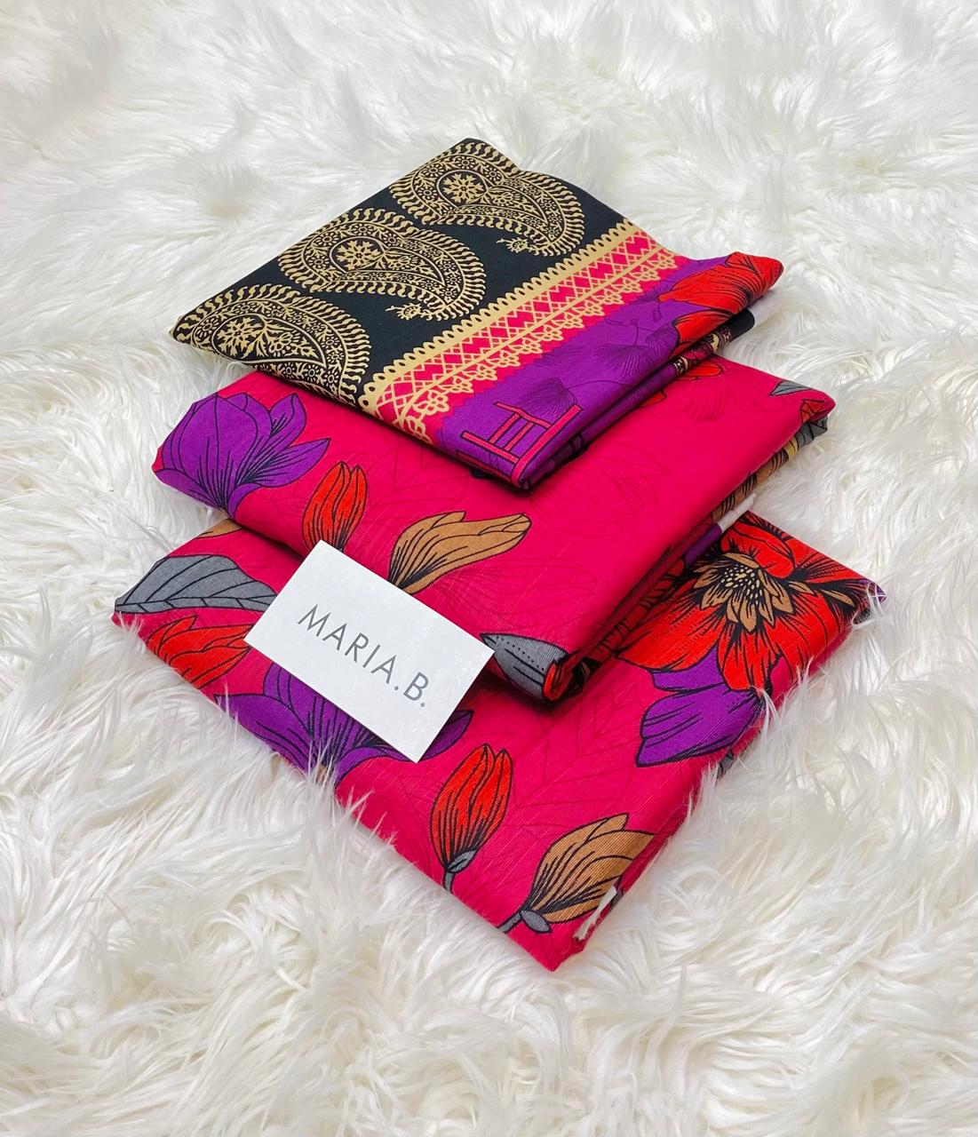 Graceful 3PC Printed Khaddar Suit
