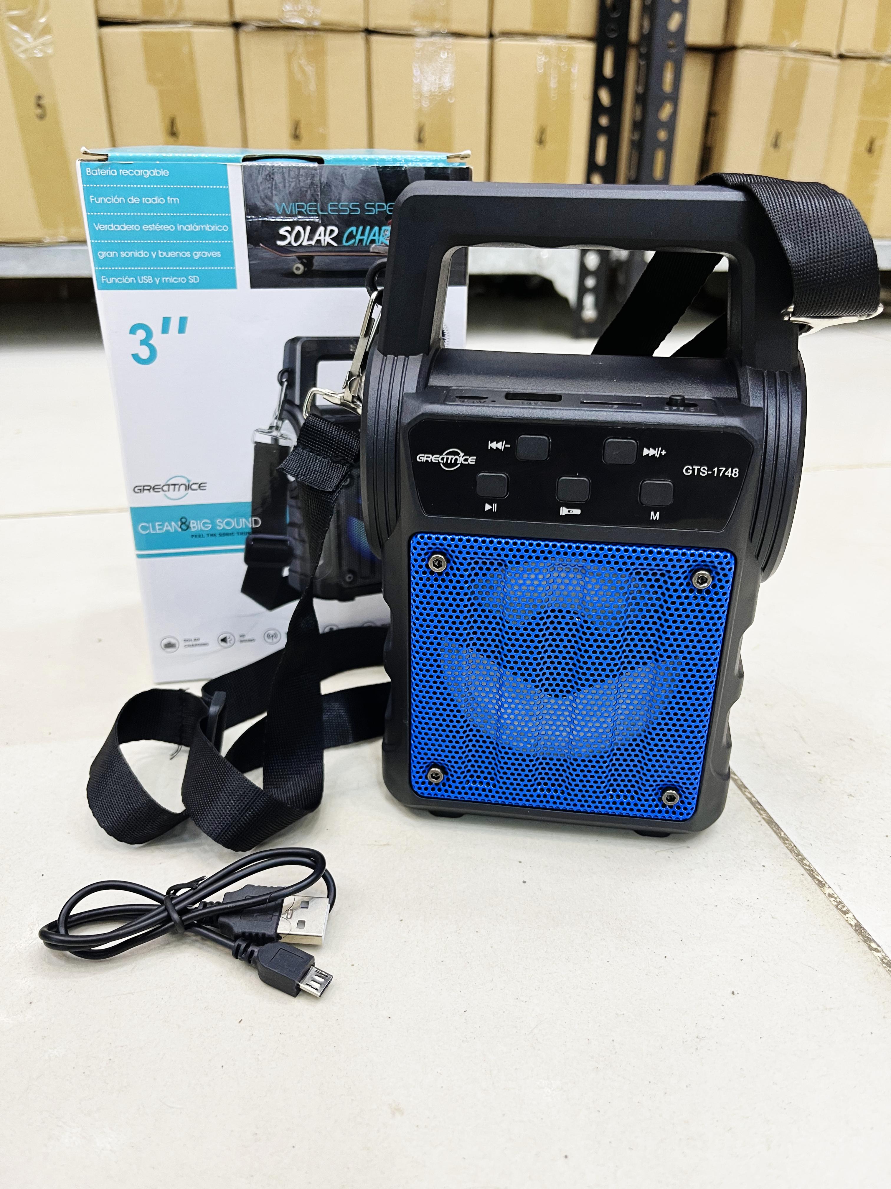 Wireless Speaker + Emergency Torch Light + Solar Charging