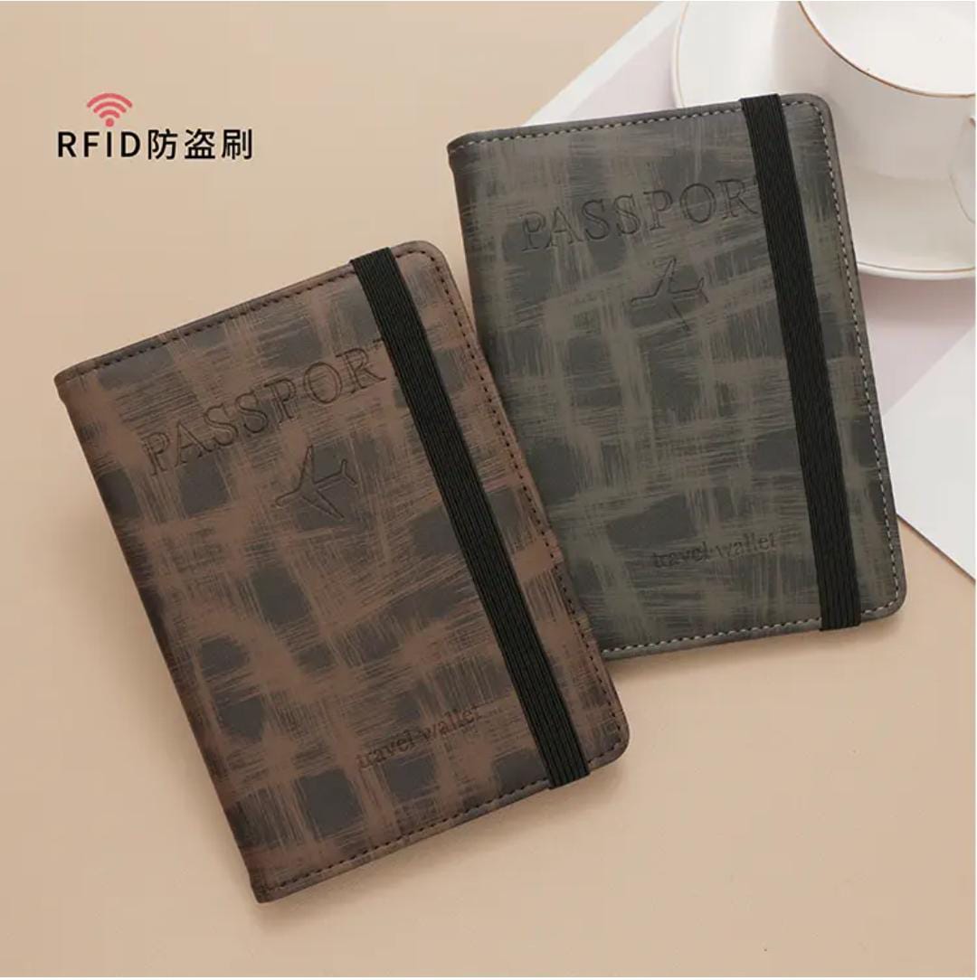 Premium Passport Twin Wallet for Men and Women in PC Leather