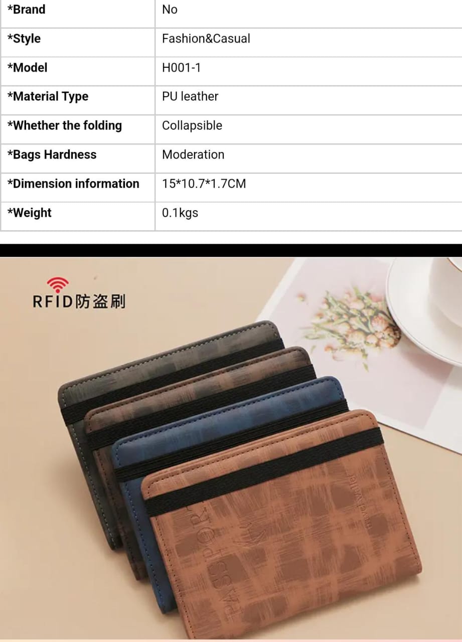 Premium Passport Twin Wallet for Men and Women in PC Leather