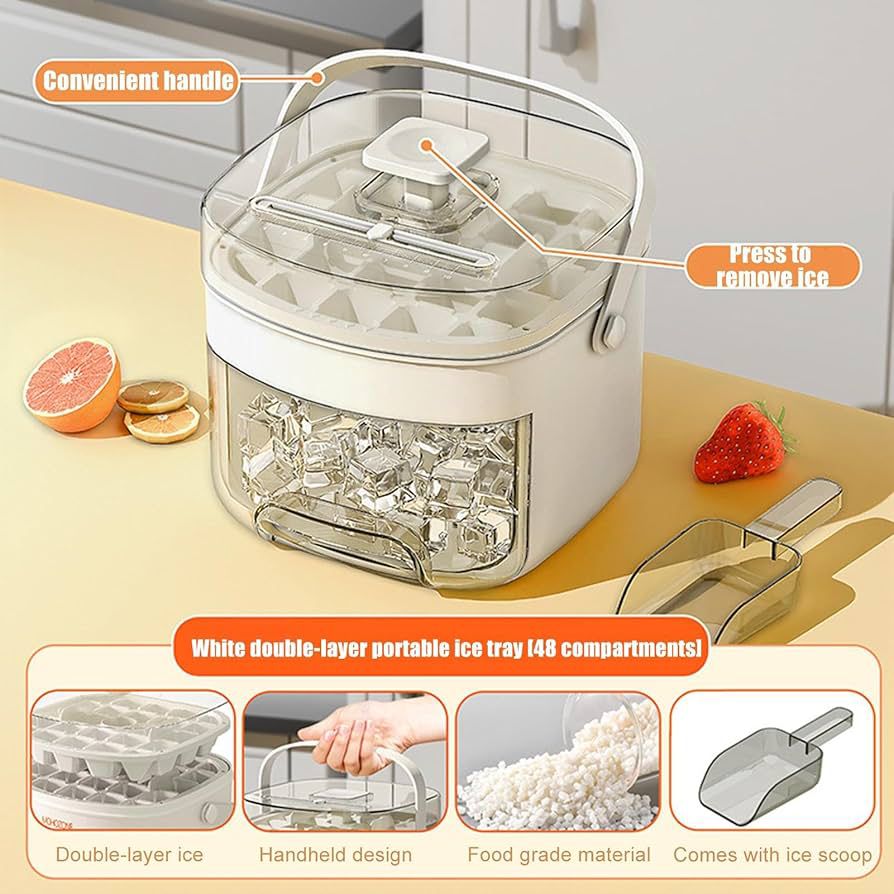 Reusable Ice Tray with Lid and Handle for Easy Release in Pakistan