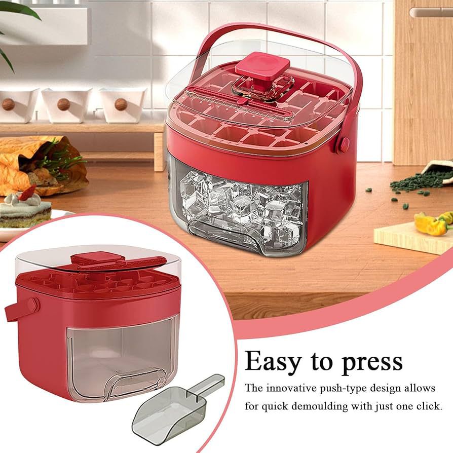 Reusable Ice Tray with Lid and Handle for Easy Release in Pakistan