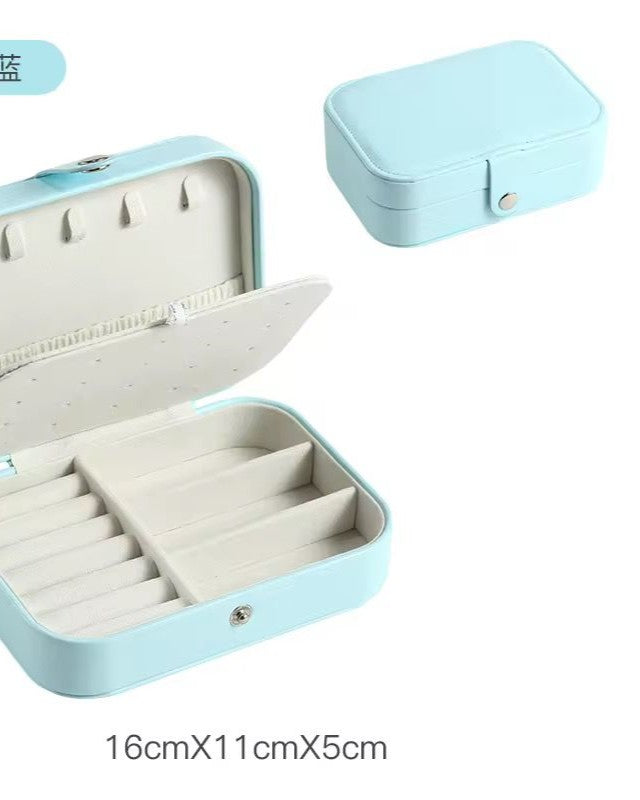Three Layer Jewelry Storage Box PU Leather Travel Case for Women in Pakistan